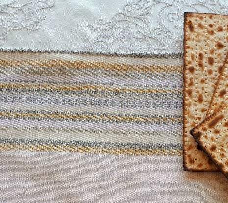 Matzo Cover, Judaica Gift, Pesach Gift, Passover Gift, Matzah Cover, Jewish Gift, Israeli Judaica Gift Hebrew, Matzah Bread Cover Cotton