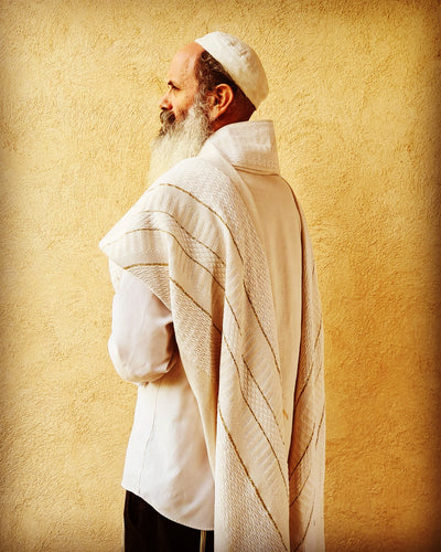 Tallit, Handmade cotton Jewish prayer Shawl for Men,By Tallisman