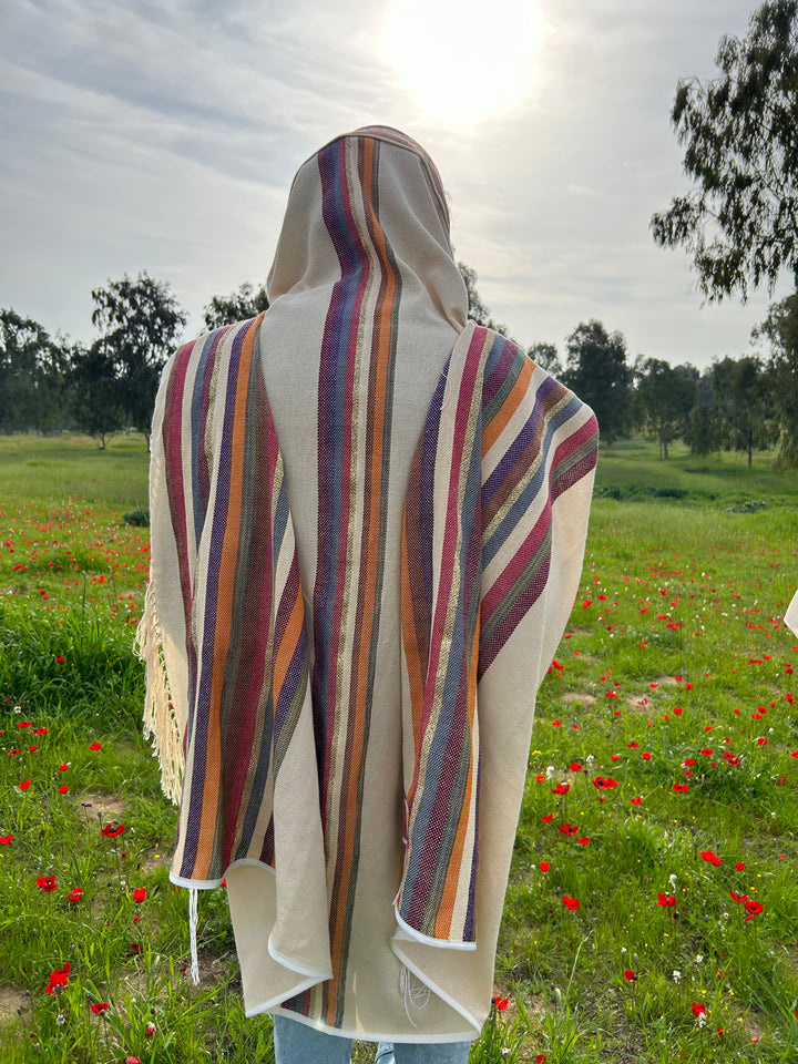 סט טלית בעבודת יד - גן עדן אדום