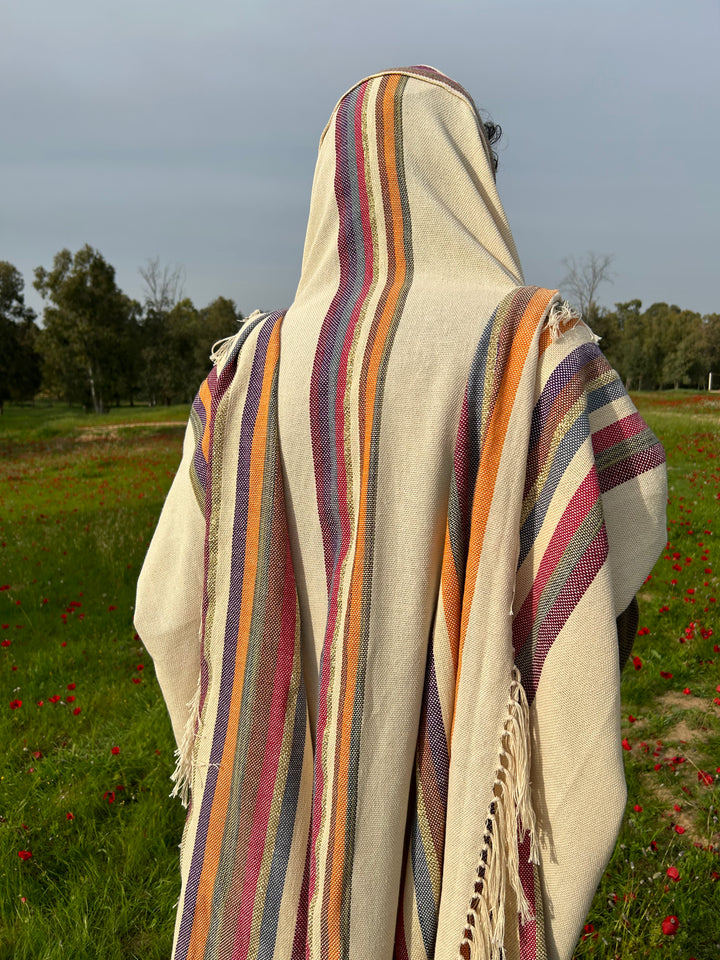 סט טלית בעבודת יד - גן עדן אדום