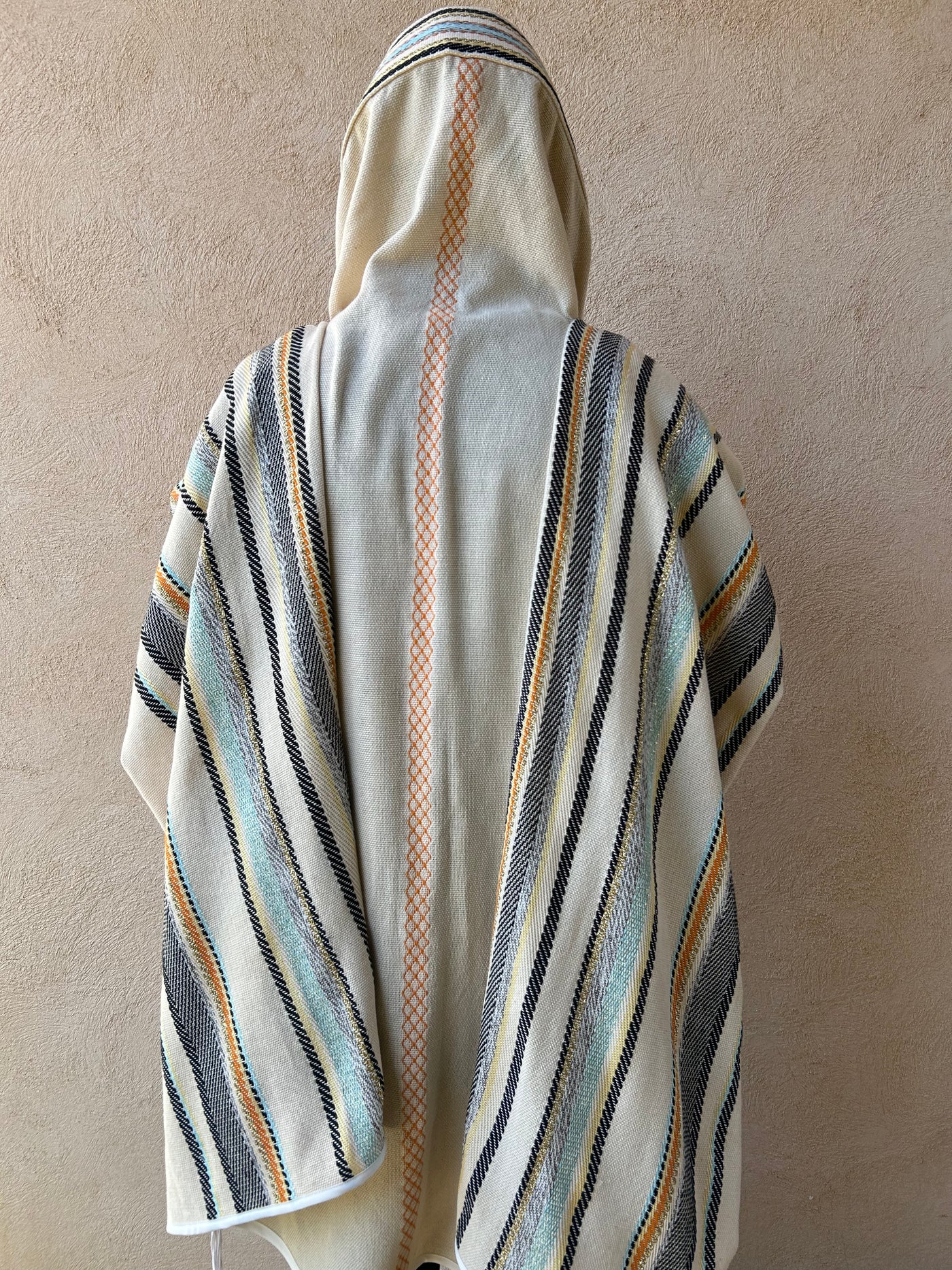 Jewish Prayer Shawl Set, Israeli Tallit, Bag and Yarmolke, Handmade Tallit Weaving, Wedding Gift Jewish, Tallit For Man, Judaica Gift Tallis
