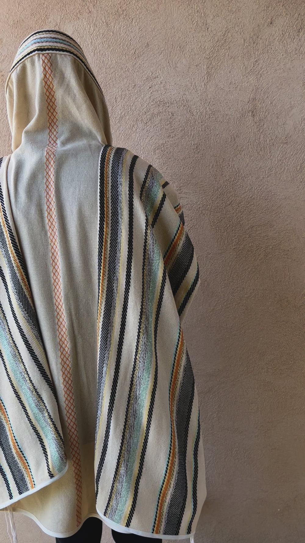 Jewish Prayer Shawl Set, Israeli Tallit, Bag and Yarmolke, Handmade Tallit Weaving, Wedding Gift Jewish, Tallit For Man, Judaica Gift Tallis