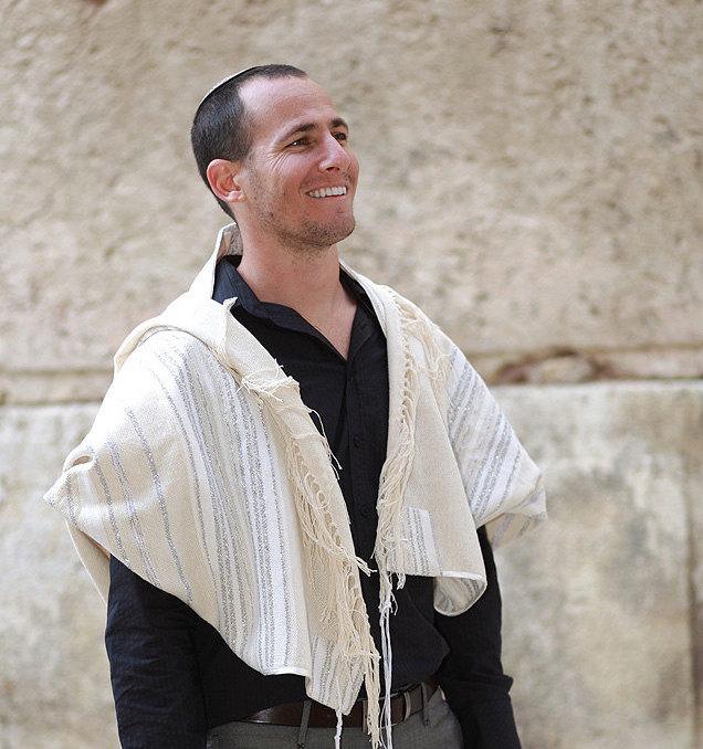 Bar Mitzvah Tallit Set, Jewish Gift, Bar Mitzvah, Jewish Prayer Shawl, Handwoven Tallit, Cotton Tallit, Tallit For Man, Israeli Art Judaica