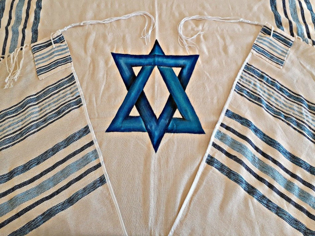 Jewish Wedding, High Holidays, Woven Tallit, Jewish Prayer Shawl, Cotton Tallit, Tallit Set, Tallit For Man, Tallis, White Prayer Shawl