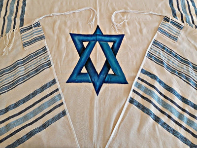 Jewish Wedding, High Holidays, Woven Tallit, Jewish Prayer Shawl, Cotton Tallit, Tallit Set, Tallit For Man, Tallis, White Prayer Shawl