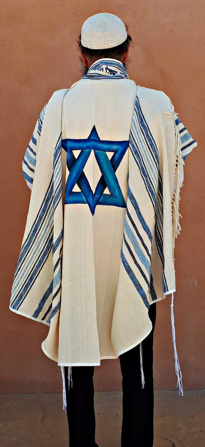 Jewish Wedding, High Holidays, Woven Tallit, Jewish Prayer Shawl, Cotton Tallit, Tallit Set, Tallit For Man, Tallis, White Prayer Shawl
