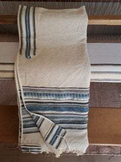 Tallit, Jewish, High Holidays, Jewish Prayer Shawl, Handwoven Tallis, Cotton Tallit, Wedding Tallit Set, Tallit For Man, White Prayer Shawl