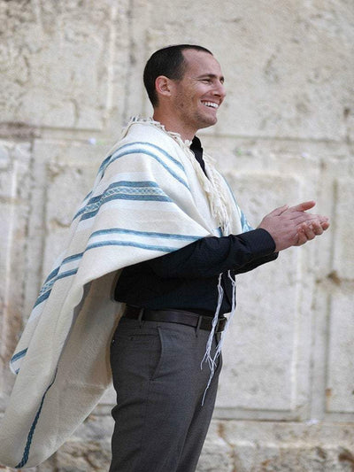 Prayer Shawl, High Holidays, Jewish Prayer Shawl, Jewish Wedding, Cotton Tallit, Tallit For Man, Tallis, White Prayer Shawl, Tallit Set