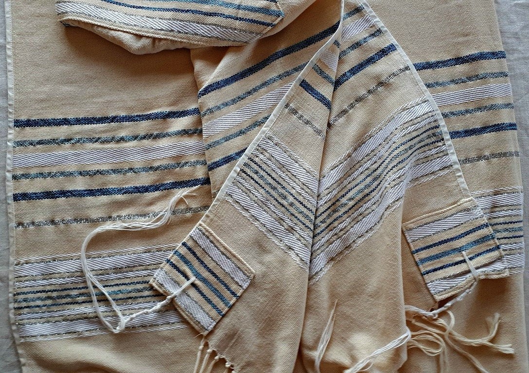 Israeli Tallit, Jewish Gift Judaica, Cotton Tallit Wedding, Jewish Prayer Shawl, Handmade Tallit Custom, Tallit for Men, Tallis, Bar Mitzvah