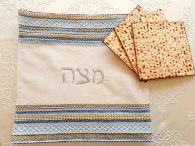 Judaica Passover gift, Matzah Bread Cover, Jewish Holiday Gift, Pesach Gift, Passover Matzo Cover, Gift for Jewish Home, Judaica Gift Israel