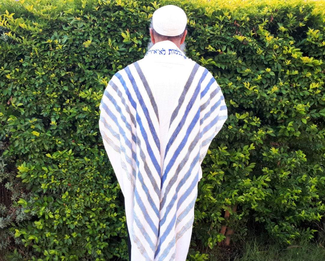 Jewish Gift, Israeli Tallit SET, Custom Tallit, Jewish Prayer Shawl, Jewish Wedding Prayer Shawl, Tallis, Woven Tallit, Tallit Set For Man
