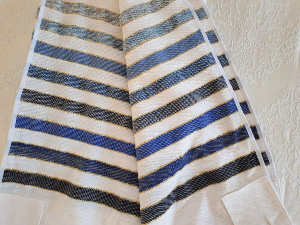Jewish Gift, Israeli Tallit SET, Custom Tallit, Jewish Prayer Shawl, Jewish Wedding Prayer Shawl, Tallis, Woven Tallit, Tallit Set For Man