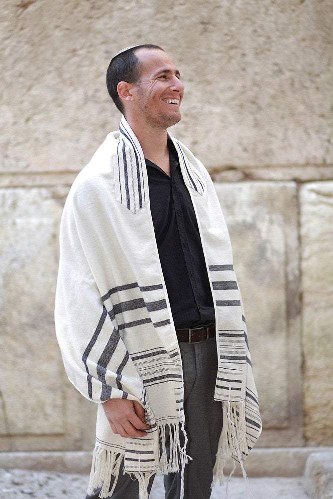 Prayer Shawl, High Holidays, Jewish Prayer Shawl, Jewish Wedding, Cotton Tallit, Tallit For Man, Tallis, White Prayer Shawl, Tallit Set